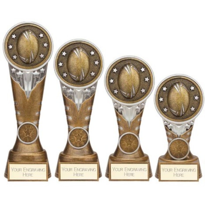 IKON RUGBY AWARD - 4 SIZES - 15CM TO 22.5CM
